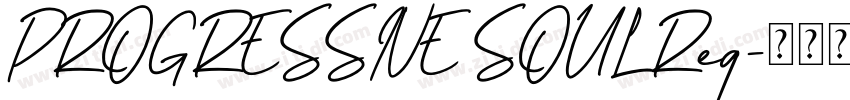 PROGRESSIVE SOUL Reg字体转换